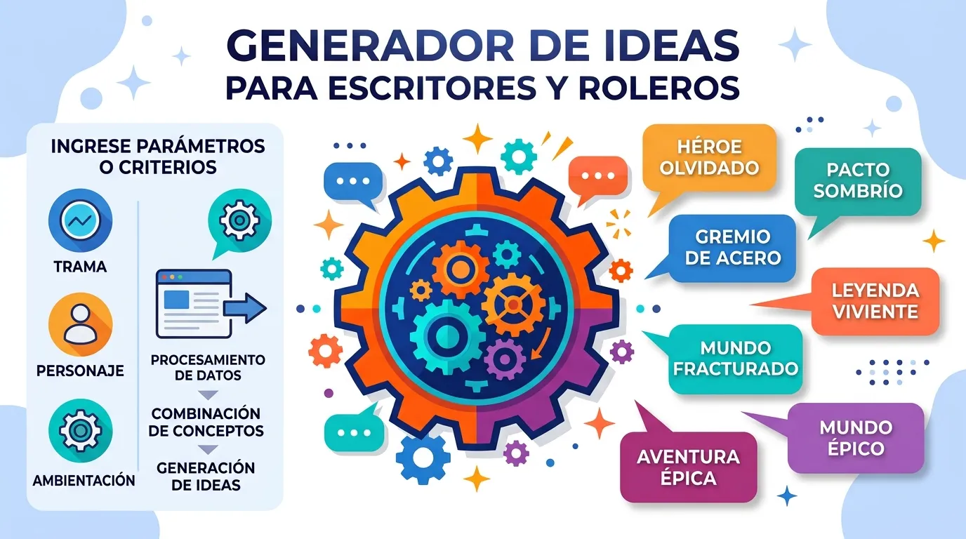 Generadores de ideas para escritores, jugadores y roleros